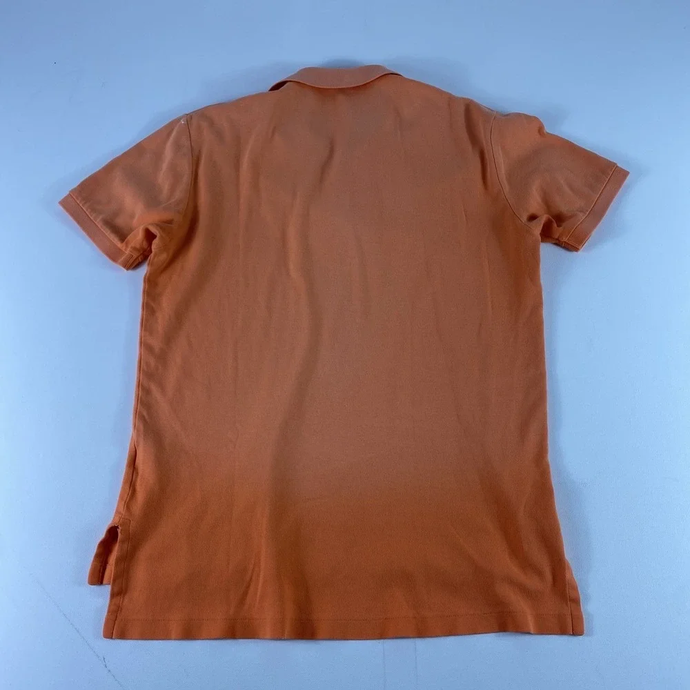 Ralph‎ Lauren Polo Shirt Mens Medium Orange Faded Classic Fit Short Sleeve